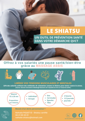 Flyer massage assis en entreprise